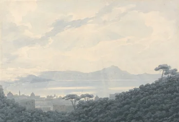 Die Bucht von Neapel von Capodimonte, Italien